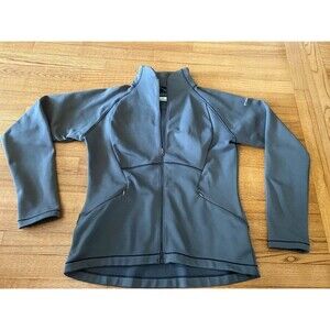 Columbia Womens Jacket Large Gray Omni-Wick Zip Pockets heavy Gorpcore Outdoors